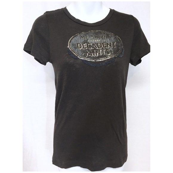 J. Crew Tops - J. CREW CANDY TEE Brown Size SMALL  (A4)